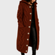 Women's Elegant Cosy Coat in Blue - View 8 | Bellmere