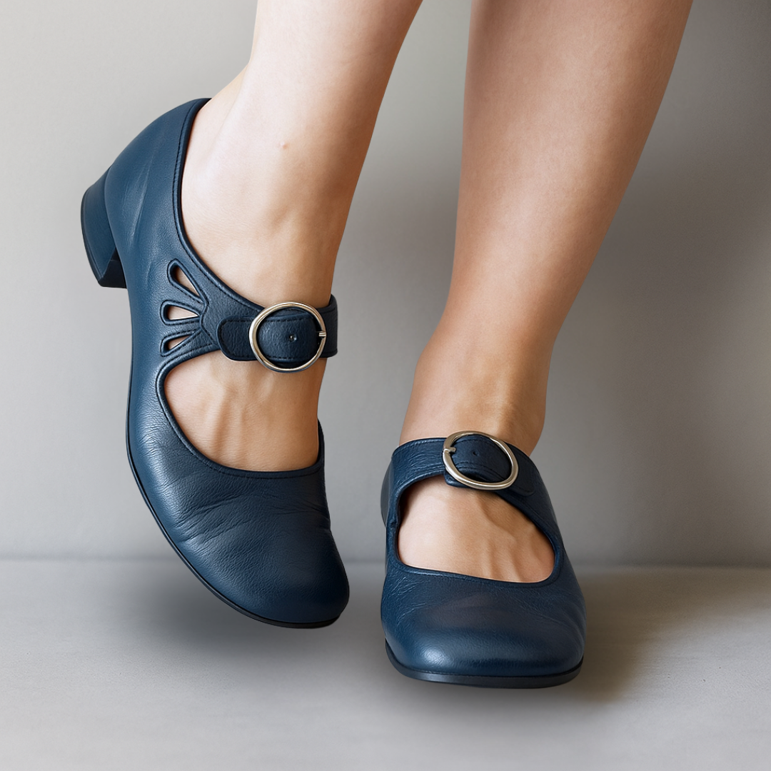 Vegan Leather Sandals in Black - View 5 | Bellmere