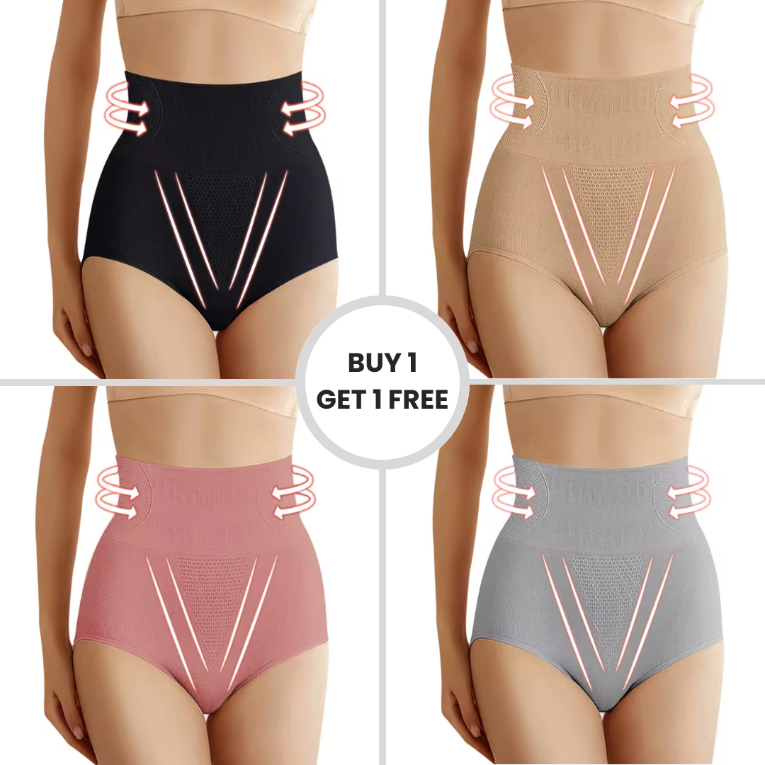 High-Waist Shaping Underwear Shapewear in Pink - View 6 | Bellmere