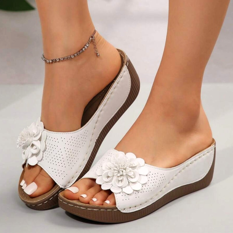 Ilinca | Women's Wedge Sandals Slip-On Open Toe Comfort Sandals