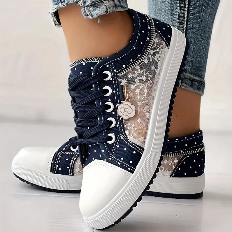 Women's Comfort Sneakers in Light Blue (Almost Sold Out) - View 8 | Bellmere