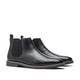 Men's Chelsea ankle boots with elastic side panels and pull tabs