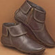 Women's Classic Non-Slip Ankle Boots in Red - View 2 | Bellmere