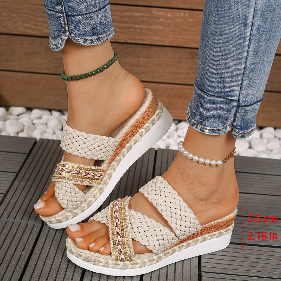 Ignacia | Women's New Summer Women'S Collection, Stylish Woven Rope Sandals