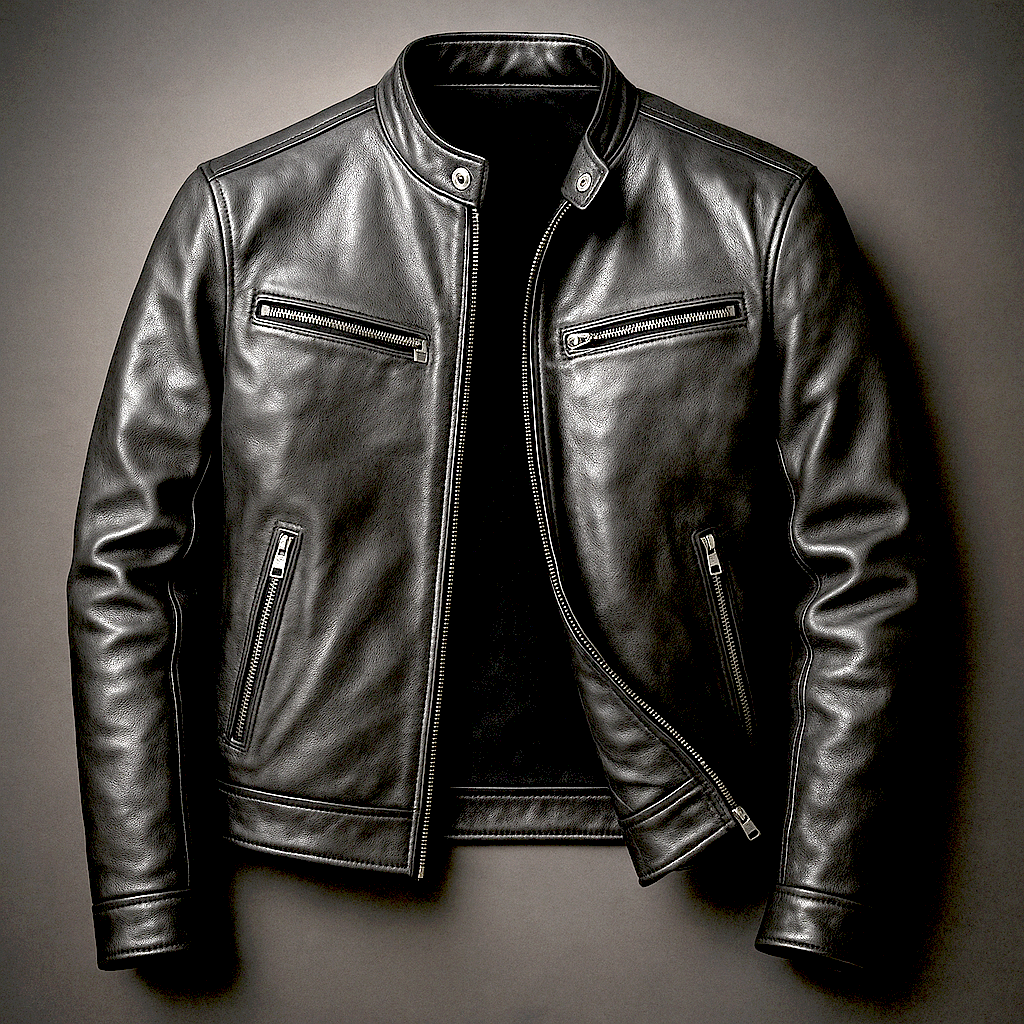 Unisex solid zip front jacket with stand collar and multiple zip pockets