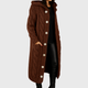 Women's Elegant Cosy Coat in Blue - View 9 | Bellmere