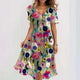 Women's Lightweight Summer Dress in Green - View 3 | Bellmere