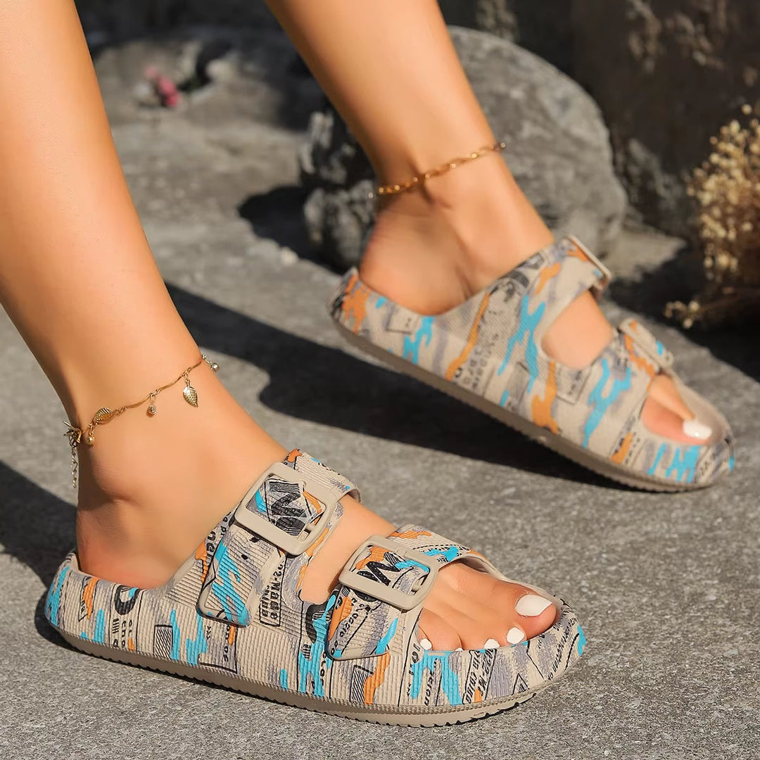 Nisrine | Women's Zeze Double-Buckle Slide