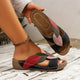 Ksenia | Women's Slip-On Wedge Sandals Open Toe Comfort
