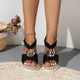 Sandals with Ergonomic Sole in Gold - View 3 | Bellmere