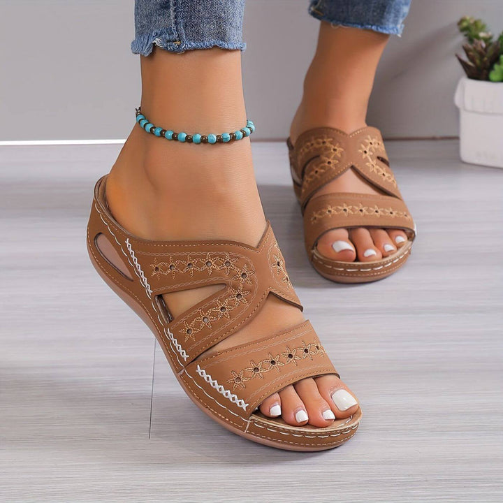Sandals with Slip-Resistant Sole Shoes in Blue - View 7 | Bellmere