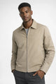 Men's zip front jacket with point collar and angled welt pockets