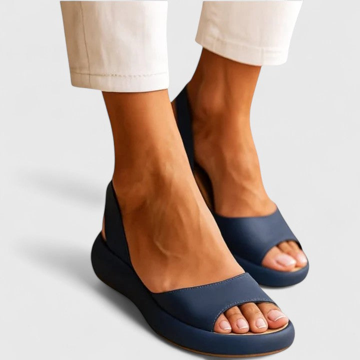 Tracy | Women's Peep Toe Slingback Flatform Sandals