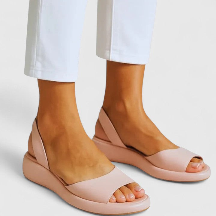 Tracy | Women's Peep Toe Slingback Flatform Sandals