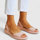 Tracy | Women's Peep Toe Slingback Flatform Sandals
