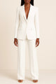Women's tailored blazer and full-length trouser suit set