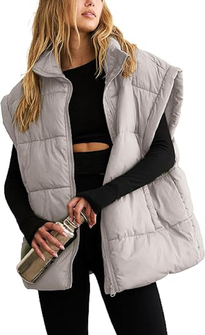 Women's sleeveless zip gilet with pockets
