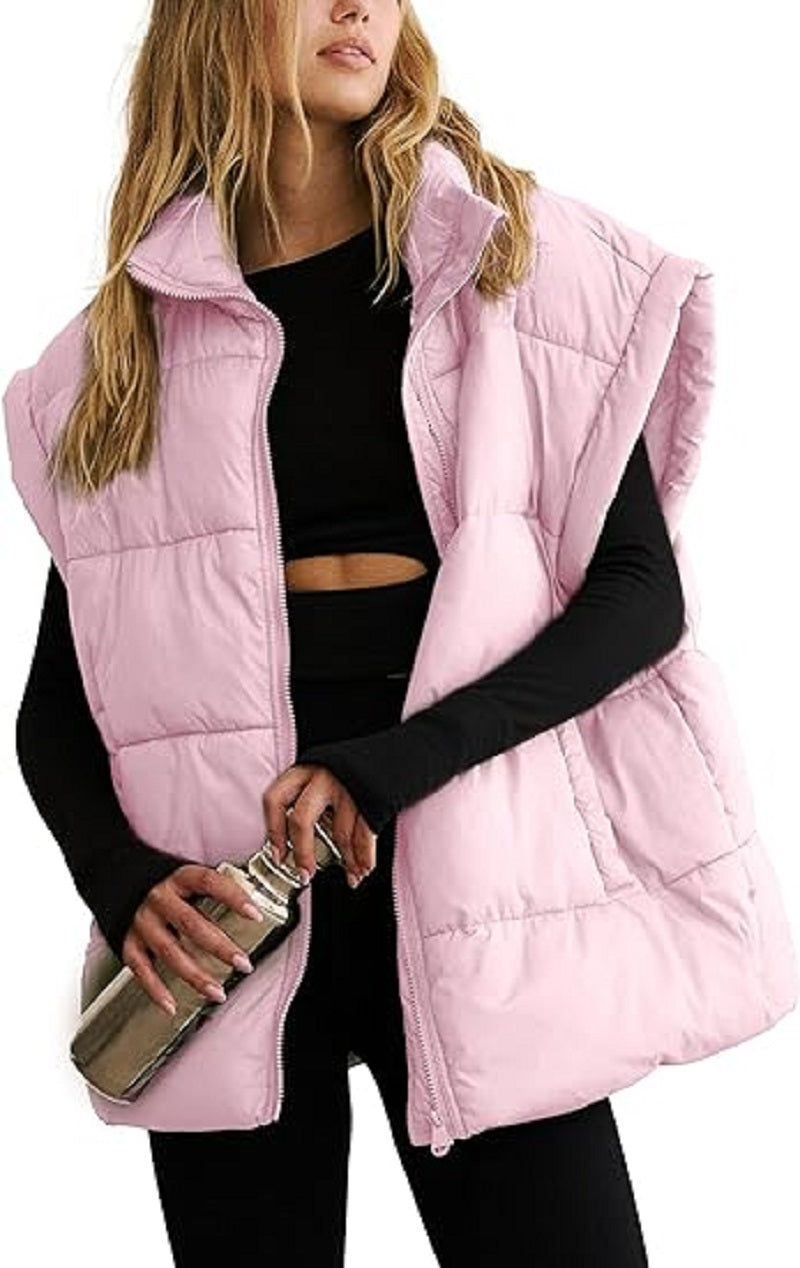 Women's sleeveless zip gilet with pockets
