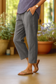 Women's Light Summer Trousers in White - View 3 | Bellmere