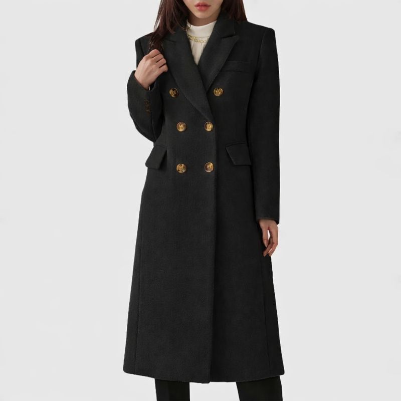 Women's Wool-Blend Overcoat in Brown - View 4 | Bellmere