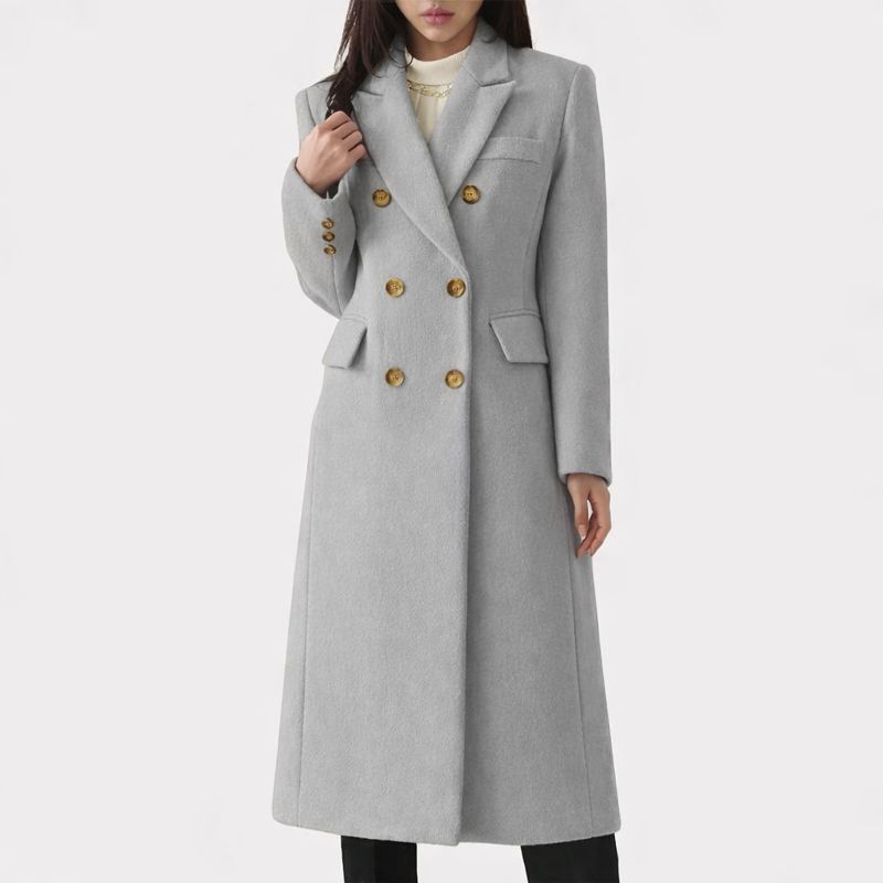 Women's Wool-Blend Overcoat in Brown - View 2 | Bellmere