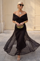 Maxi Dress with V-Neck for Women