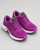 Women's knit sneakers with lace-up front and sculpted sole