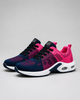 Women's knit sneakers with lace-up front and sculpted sole