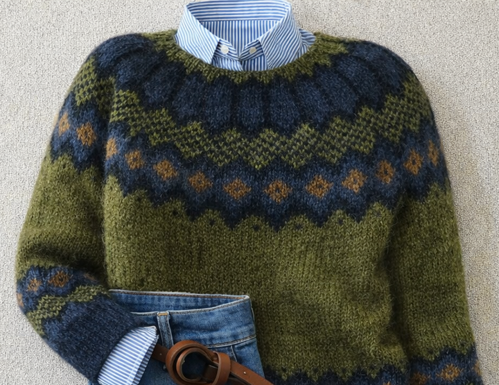 Heritage Nordic knit jumper