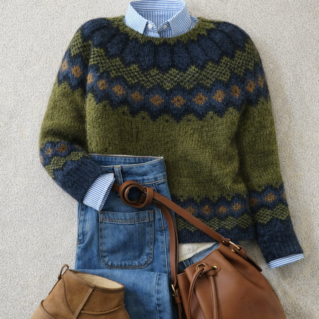 Heritage Nordic knit jumper