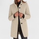 Women's Classic Structured Coat in Gray - View 9 | Bellmere