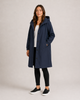 Women's mid-length lightweight tailored raincoat