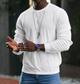 Men's textured crew neck knit sweater with long sleeves and ribbed trims
