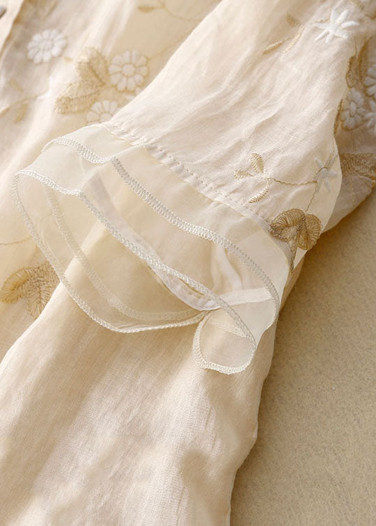 Women's Embroidered Blouse Fb0880 in Green - View 4 | Bellmere