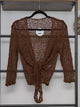 Popcorn Ikat Tie Front Cardigan