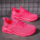 Women's multicolor lace-up sneakers with a sculpted sole