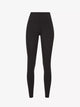 Women's black seamless high-waist leggings full length