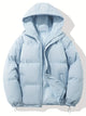 Women's hooded quilted puffer jacket with zip front and adjustable hem