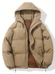 Women's hooded quilted puffer jacket with zip front and adjustable hem