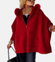 Women's Casual Hooded Coat in Pink - View 6 | Bellmere