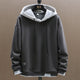 Unisex pullover hoodie with drawstring hood and long sleeves