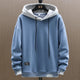 Unisex pullover hoodie with drawstring hood and long sleeves