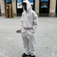 Two-piece hoodie and jogger trousers streetwear set