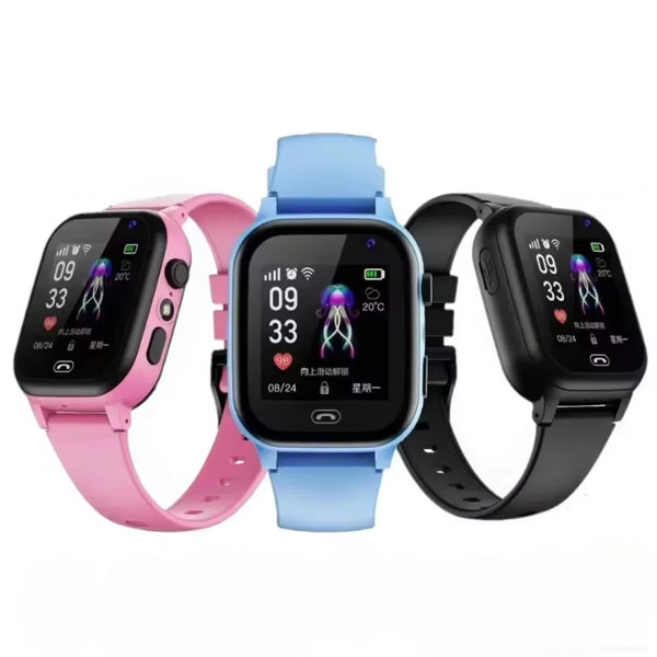 Kids GPS smartwatch with digital display and wristband