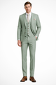 Men's slim fit three-piece suit with jacket, waistcoat and matching trousers