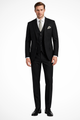 Men's slim fit three-piece suit with jacket, waistcoat and matching trousers