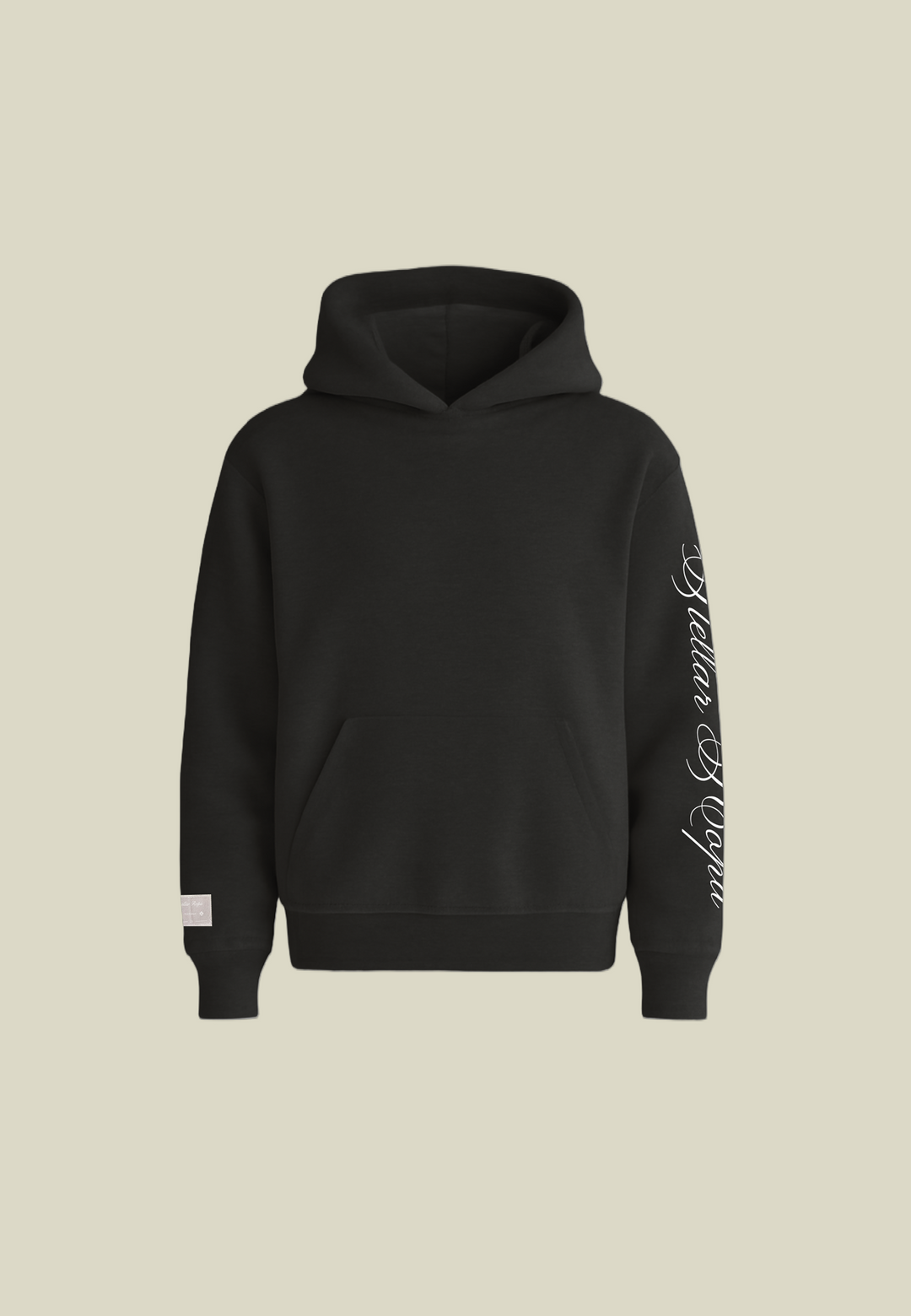 Women's black casual hoodie