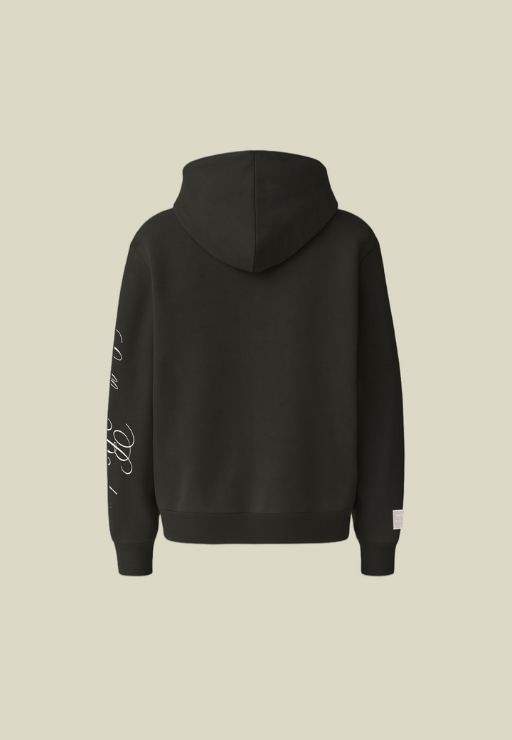 Women's black casual hoodie