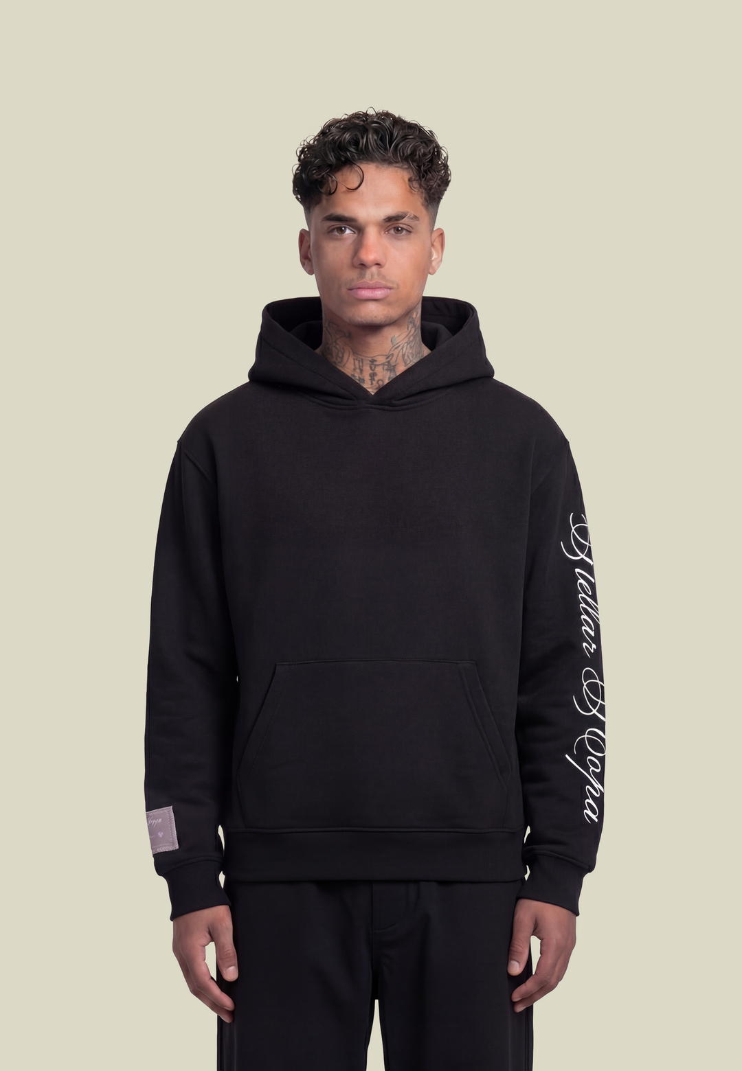 Women's black casual hoodie