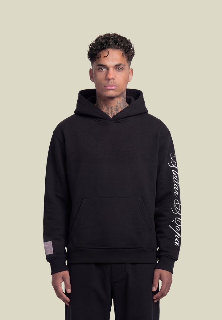 Women's black casual hoodie